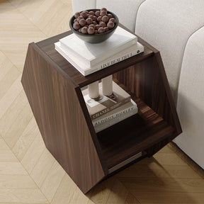 Mesa Lateral Hexagonal Multifuncional Yowos com Armazenamento Aberto - Liquidação - 9 restantes