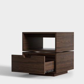 Mesa de cabeceira giratória quadrada de 2 níveis Yowos - Liquidação - 7 restantes