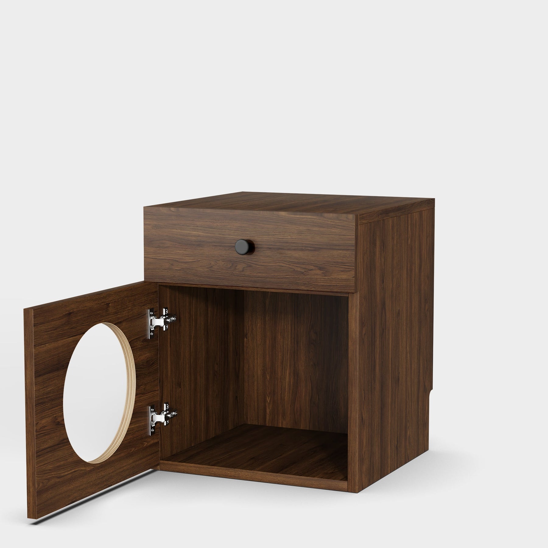 Mesa de cabeceira de madeira Yowos, casa para gatos - Liquidação - 7 unidades restantes