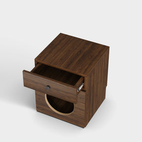 Mesa de cabeceira de madeira Yowos, casa para gatos - Liquidação - 7 unidades restantes