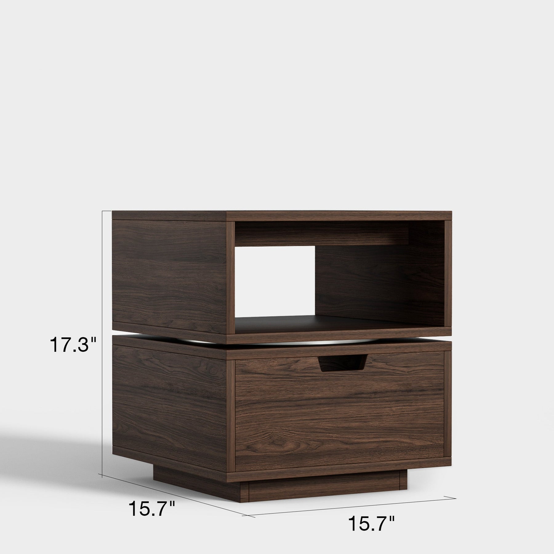 Mesa de cabeceira giratória quadrada de 2 níveis Yowos - Liquidação - 7 restantes